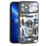 For iPhone 11 Pro Max Sliding Camera Cover Design Camouflage Series TPU+PC Protective Case (Baby Blue)