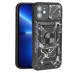 For iPhone 11 Pro Max Sliding Camera Cover Design Camouflage Series TPU+PC Protective Case (Black)