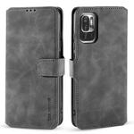 For Xiaomi Redmi Note 10 5G DG.MING Retro Oil Side Horizontal Flip Leather Case with Holder & Card Slots & Wallet(Grey)