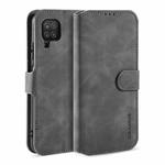 For Samsung Galaxy A22 4G DG.MING Retro Oil Side Horizontal Flip Leather Case with Holder & Card Slots & Wallet(Grey)