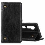 For Xiaomi Mi Note 10 / CC9 Pro Copper Buckle Nappa Texture Horizontal Flip Leather Case with Holder & Card Slots & Wallet(Black)