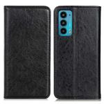For Motorola Edge 20 Magnetic Crazy Horse Texture Horizontal Flip Leather Case with Holder & Card Slots & Wallet(Black)