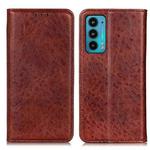 For Motorola Edge 20 Magnetic Crazy Horse Texture Horizontal Flip Leather Case with Holder & Card Slots & Wallet(Brown)