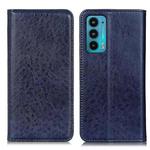 For Motorola Edge 20 Magnetic Crazy Horse Texture Horizontal Flip Leather Case with Holder & Card Slots & Wallet(Blue)