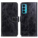 For Motorola Edge 20 Retro Crazy Horse Texture Horizontal Flip Leather Case with Holder & Card Slots & Photo Frame & Wallet(Black)