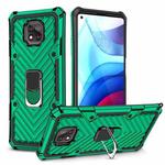 For Motorola Moto G Power 2021 Cool Armor PC + TPU Shockproof Case with 360 Degree Rotation Ring Holder(Deep Green)