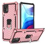 For Motorola Moto G Stylus 2021 Cool Armor PC + TPU Shockproof Case with 360 Degree Rotation Ring Holder(Rose Gold)