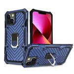 Cool Armor PC + TPU Shockproof Case with 360 Degree Rotation Ring Holder For iPhone 13(Blue)