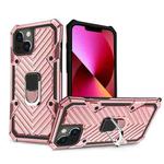 Cool Armor PC + TPU Shockproof Case with 360 Degree Rotation Ring Holder For iPhone 13(Rose Gold)