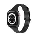 TPU Sliding Buckle Watch Band For Apple Watch Series 8&7 41mm / SE 2&6&SE&5&4 40mm / 3&2&1 38mm(Black)