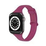 TPU Sliding Buckle Watch Band For Apple Watch Series 8&7 41mm / SE 2&6&SE&5&4 40mm / 3&2&1 38mm(Wine Red)