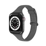 TPU Sliding Buckle Watch Band For Apple Watch Series 8&7 45mm / SE 2&6&SE&5&4 44mm / 3&2&1 42mm(Dark Grey)