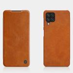 For Samsung Galaxy A22 4G LTE NILLKIN QIN Series Crazy Horse Texture Horizontal Flip Leather Case(Brown)