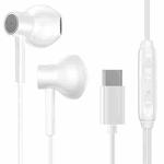 JOYROOM JR-EC01 Ben Series Type-C Semi-in-ear Wired Earphone, Line Length: 1.2m, Not For Samsung Phones(White)