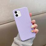 For iPhone 12 Pro Max Herringbone Texture Silicone Protective Case(Light Purple)