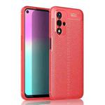 For OPPO A93s 5G Litchi Texture TPU Shockproof Case(Red)