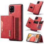 For Samsung Galaxy A42 5G DG.MING M2 Series 3-Fold Multi Card Bag Back Cover Shockproof Case with Wallet & Holder Function(Red)