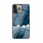 Starry Sky Pattern Tempered Glass + TPU Shockproof Protective Case For iPhone 13 Pro Max(Star Chess)