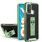 For vivo Y50 / Y30 Dual-color Skin Feel TPU + PC Magnetic Shockproof Case with Invisible Holder(Green)