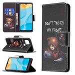 For OPPO A15 Colored Drawing Pattern Horizontal Flip Leather Case with Holder & Card Slots & Wallet(Bear)