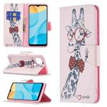 For OPPO A15 Colored Drawing Pattern Horizontal Flip Leather Case with Holder & Card Slots & Wallet(Deer)