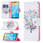For OPPO A15 Colored Drawing Pattern Horizontal Flip Leather Case with Holder & Card Slots & Wallet(Tree)