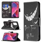 For OPPO A74 / A93 / A54 5G Colored Drawing Pattern Horizontal Flip Leather Case with Holder & Card Slots & Wallet(Smirk)
