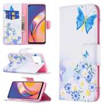 For OPPO A94 4G / Reno5 F / F19 Pro Colored Drawing Pattern Horizontal Flip Leather Case with Holder & Card Slots & Wallet(Butterfly Love)
