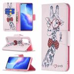 For OPPO Reno5 Colored Drawing Pattern Horizontal Flip Leather Case with Holder & Card Slots & Wallet(Deer)