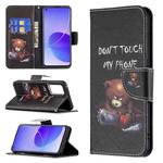 For OPPO Reno6 Colored Drawing Pattern Horizontal Flip Leather Case with Holder & Card Slots & Wallet(Bear)