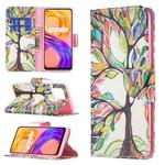 For OPPO Realme 8 / Realme 8 Pro Colored Drawing Pattern Horizontal Flip Leather Case with Holder & Card Slots & Wallet(Tree Life)