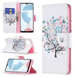 For OPPO Realme C21 / C20 Colored Drawing Pattern Horizontal Flip Leather Case with Holder & Card Slots & Wallet(Tree)