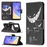 For vivo V21e 4G Colored Drawing Pattern Horizontal Flip Leather Case with Holder & Card Slots & Wallet(Smirk)