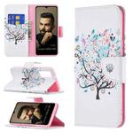 For vivo V21e 5G Colored Drawing Pattern Horizontal Flip Leather Case with Holder & Card Slots & Wallet(Tree)