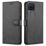 For Samsung Galaxy M62 / F62 AZNS Skin Feel Calf Texture Horizontal Flip Leather Case with Card Slots & Holder & Wallet(Black)