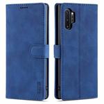 For Samsung Galaxy Note10+ AZNS Skin Feel Calf Texture Horizontal Flip Leather Case with Card Slots & Holder & Wallet(Blue)