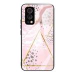 Marble Tempered Glass Back Cover TPU Border Case For OnePlus Nord 2 5G(HCBL-22)