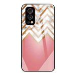 Marble Tempered Glass Back Cover TPU Border Case For OnePlus Nord 2 5G(HCBL-4)