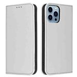 For iPhone 13 Pro Fierre Shann PU Leather Texture Horizontal Flip Leather Case with Holder & Card Slots & Wallet  (White)