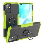 For Infinix Note 8 Armor Bear Shockproof PC + TPU Protective Case with Ring Holder(Green)