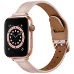 Women Starry Sky Style Leather Watch Band For Apple Watch Series 8&7 41mm / SE 2&6&SE&5&4 40mm / 3&2&1 38mm(Pink Sand)