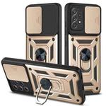 For Samsung Galaxy A32 4G Sliding Camera Cover Design TPU+PC Protective Case(Gold)