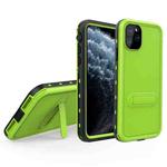 For iPhone 11 Pro RedPepper Shockproof Waterproof Solid Color PC + TPU Protective Case with Holder(Green)