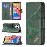 For iPhone 13 Matching Color Crocodile Texture Horizontal Flip PU Leather Case with Wallet & Holder & Card Slots(Green)