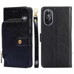 For Huawei nova 8 5G Zipper Bag PU + TPU Horizontal Flip Leather Case with Holder & Card Slot & Wallet & Lanyard(Black)