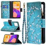 For OPPO Realme 8 /8 Pro Colored Drawing Pattern Zipper Horizontal Flip Leather Case with Holder & Card Slots & Wallet(Plum Blossom)