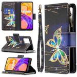 For OPPO Realme 8 /8 Pro Colored Drawing Pattern Zipper Horizontal Flip Leather Case with Holder & Card Slots & Wallet(Big Butterfly)