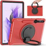 For Samsung Galaxy Tab S8+ / Tab S8 Plus /  Tab S7 FE / Tab S7+/S7 FE 12.4 inch T970 Shockproof TPU + PC Protective Case with 360 Degree Rotation Foldable Handle Grip Holder & Pen Slot(Red)
