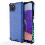 For Samsung Galaxy A22 5G Shockproof Honeycomb PC + TPU Protective Case(Blue)