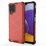 For Samsung Galaxy M32 4G Shockproof Honeycomb PC + TPU Protective Case(Red)